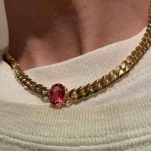 Sterling Silver Necklace with Amethyst